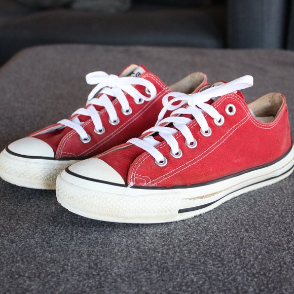 Vintage Converse, Made in USA 1990s, Red